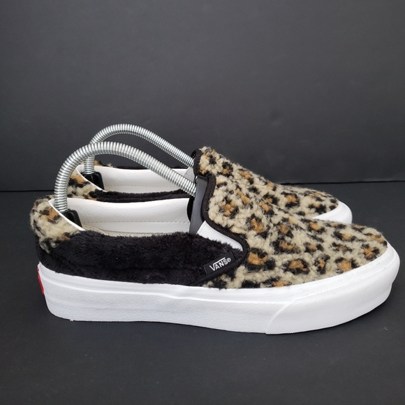 Vans Shoes Vans Classic Slip On 59 Sherpa Leopard Print Shoes